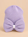 Violet et blanc rayé