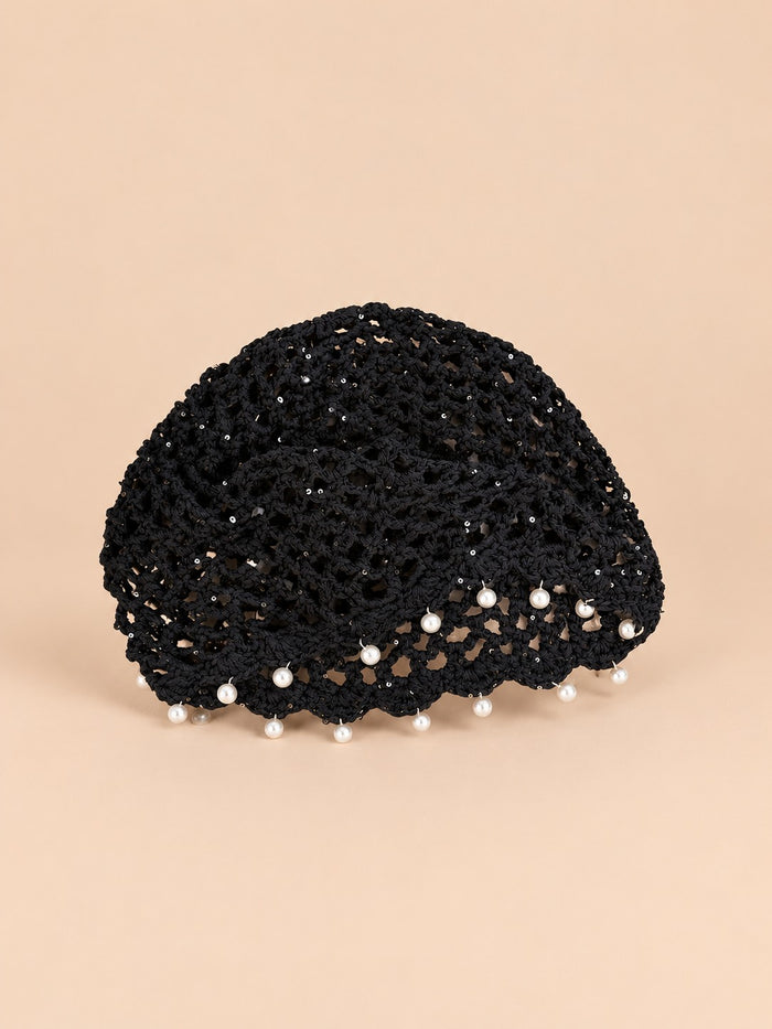 Franges de perles au bord