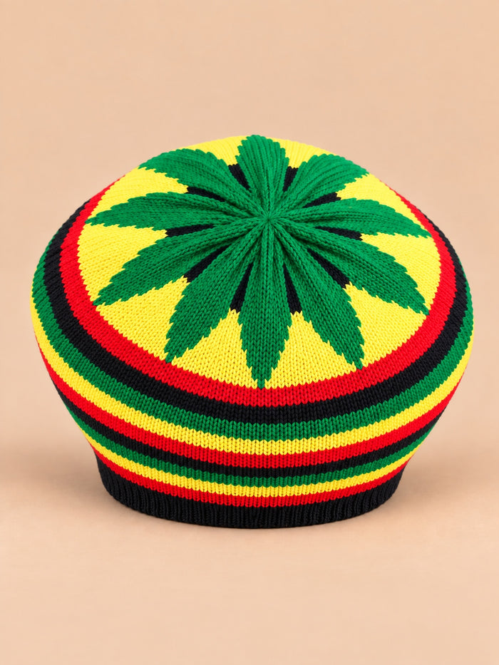 Béret rasta multicolore