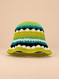 Bob au crochet fait main à fleurs, modèle 31, vue de face