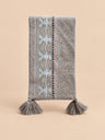 Gris à jacquard blanc