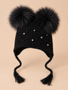 Noir – pompons assortis