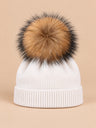 Blanc – pompon naturel